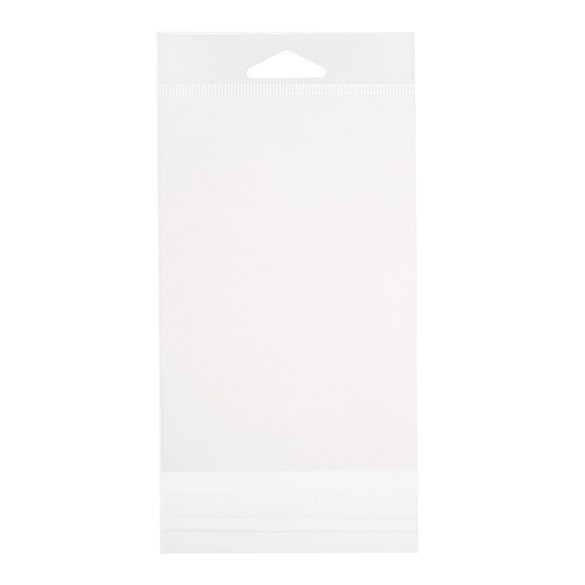 Sachet à trou de suspension refermable à transparence cristalline 9.7x14.1cm (100 pièces) [HB3X5XL]