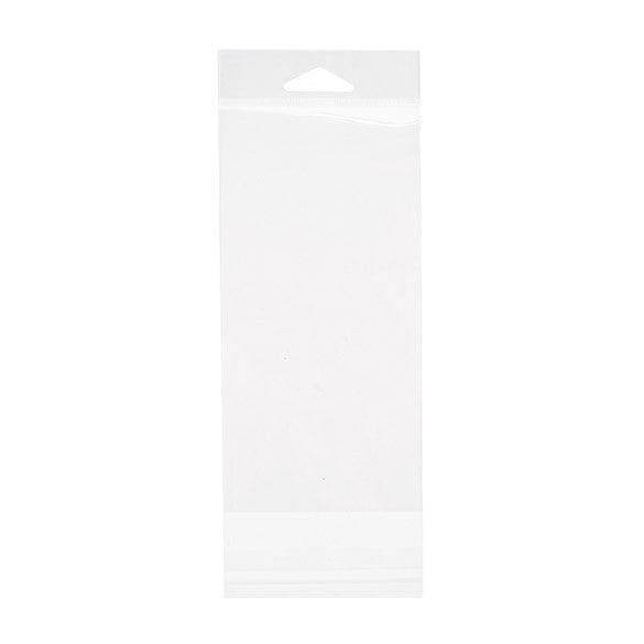 Sachet à trou de suspension refermable à transparence cristalline 8.6x17.1cm (100 pièces) [HB3X6T]