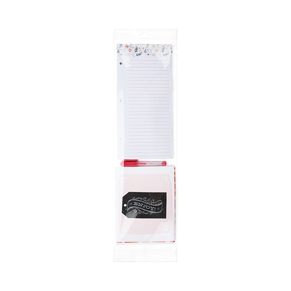 Sachet à trou de suspension refermable à transparence cristalline 11.6x38.1cm (100 pièces) [HB415]