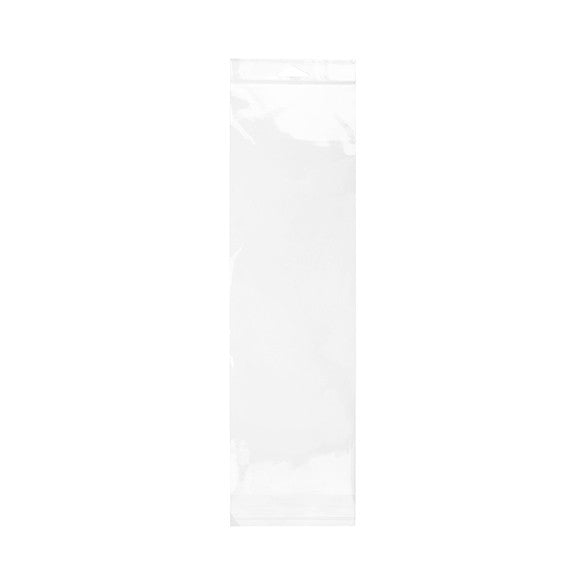 Sachet à trou de suspension refermable à transparence cristalline 11.6x38.1cm (100 pièces) [HB415]
