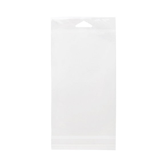 Sachet à trou de suspension refermable à transparence cristalline 11.4x17.8cm (100 pièces) [HB47]
