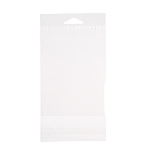 Sachet à trou de suspension refermable à transparence cristalline 10.3x13.7cm (100 pièces) [HB4B1]