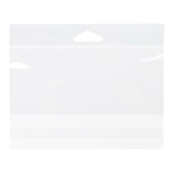Sachet à trou de suspension refermable à transparence cristalline 14.9x6.4cm (100 pièces) [HB52]