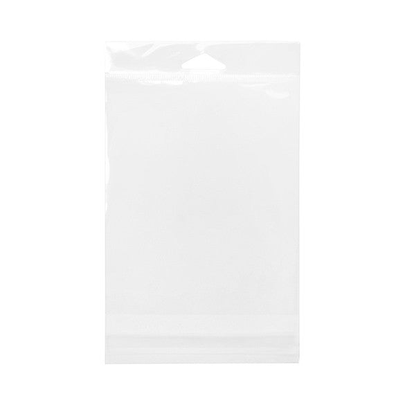 Sachet à trou de suspension refermable à transparence cristalline 12.7x15.2cm (100 pièces) [HB5B2]