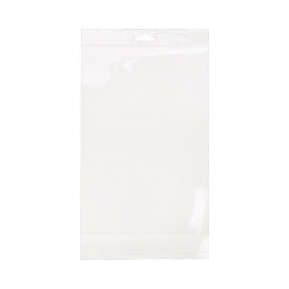 Sachet à trou de suspension refermable à transparence cristalline 17.6x25.4cm (100 pièces) [HB610]