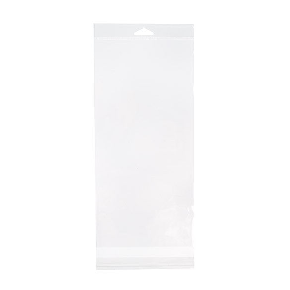 Sachet à trou de suspension refermable à transparence cristalline 15.2x31.8cm (100 pièces) [HB612]