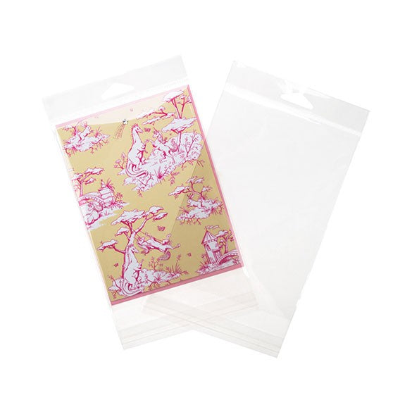Sachet à trou de suspension refermable à transparence cristalline 12.5x17.3cm (100 pièces) [HB65]