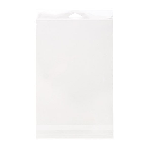 Sachet à trou de suspension refermable à transparence cristalline 16.5x24.1cm (100 pièces) [HB6H9H]
