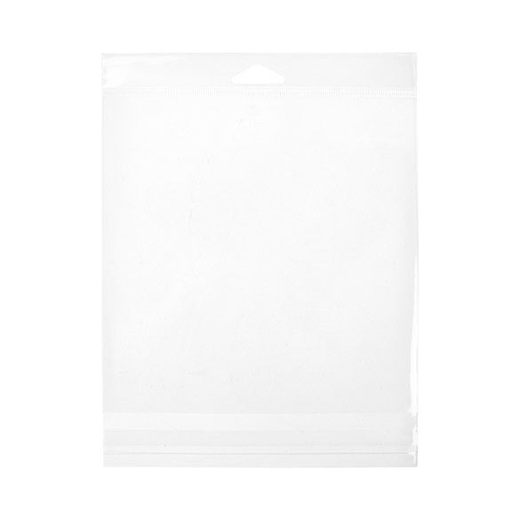 Sachet à trou de suspension refermable à transparence cristalline 17x16.7cm (100 pièces) [HB6X6M]