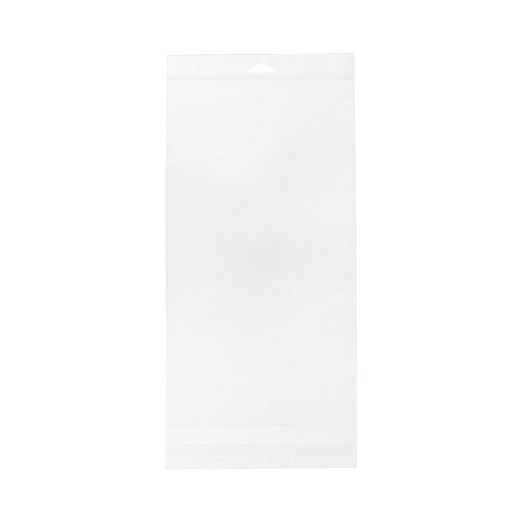 Sachet à trou de suspension refermable à transparence cristalline 18.1x32.7cm (100 pièces) [HB712]
