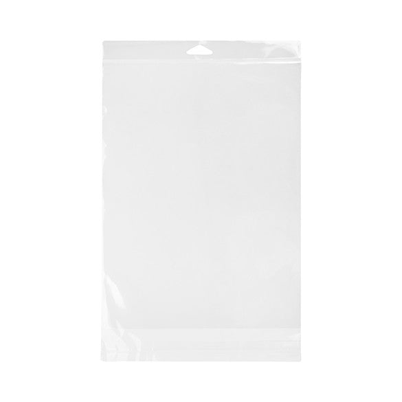 Sachet à trou de suspension à transparence cristalline Qualité Supérieure 23.2x30.5cm (100 pièces) [HB811HD]