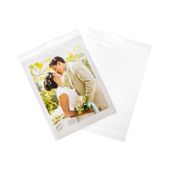 Sachet à trou de suspension refermable à transparence cristalline 24x31.1cm (100 pièces) [HB9]