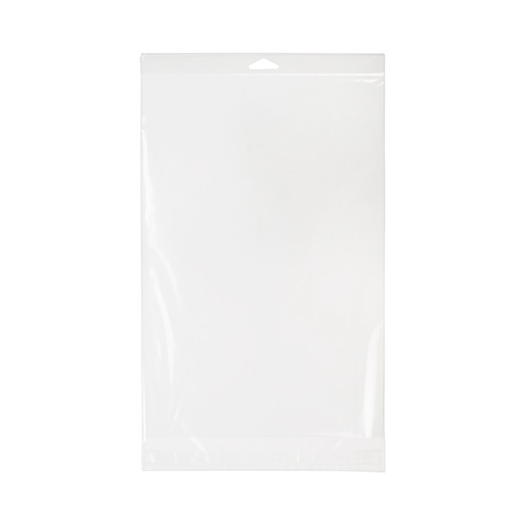 Sachet à trou de suspension refermable à transparence cristalline 24.8x36.2cm (100 pièces) [HB912XL]