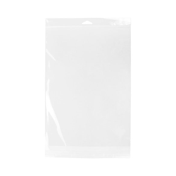 Sachet à trou de suspension refermable à transparence cristalline 23.5x33cm (100 pièces) [HB9X13]