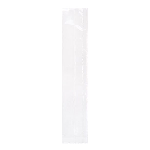 Sac à soufflet très résistant à transparence cristalline 4.4x4.4x21.6cm (100 pièces) [HDGB5]