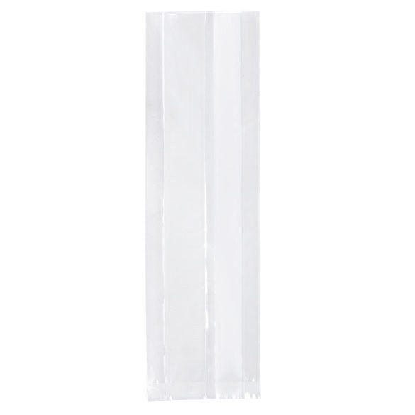 Sac à soufflet très résistant à transparence cristalline 9,5x3,2x30,5 cm (100 pièces) [HDGB2]