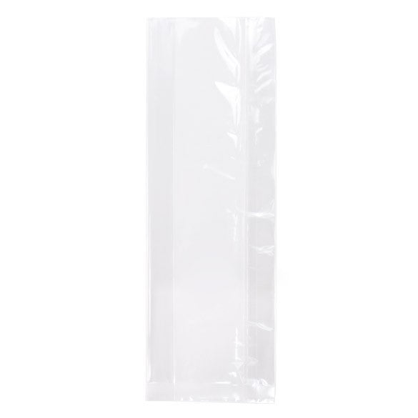 Sac à soufflet très résistant à transparence cristalline 7.6x3.1x21cm (100 pièces) [HDGB9]