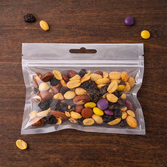 Sachet zip avec trou de suspension européen 12.7x7.6cm (100 pièces) [HZB53]