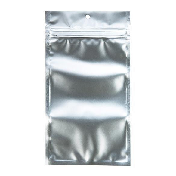 Sachet zip Transparent/Argent 10.2x16.5cm (100 pièces) [HZB5S]