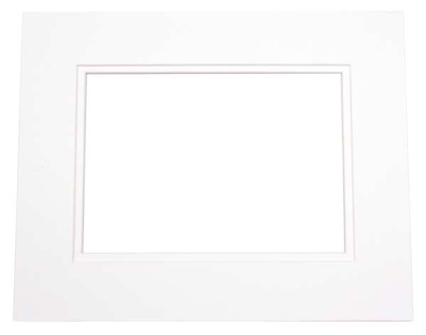 Mount Board Double thick White/White 50.8x61cm with 39.7x49.9cm Window