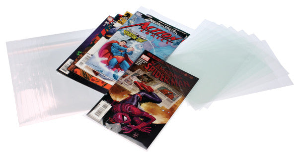 Plastic Bags for Comic Books 17.5x26 + 3cm with Protective Closure (100 pieces
