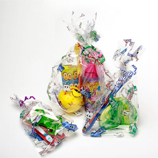 Printed Bags Brush your Teeth 10.2x6.4x24.1cm with side gusset