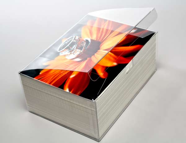 Plastic Gift Boxes 18.1x13x7.6cm Crystal Clear with Autolock Bottom