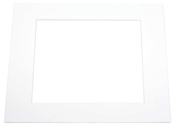 Passe partout Blanc 17 x 47cm pour le découpage intérieur. 45.7 x 61.0cm (10 Pièces) [MS20099]