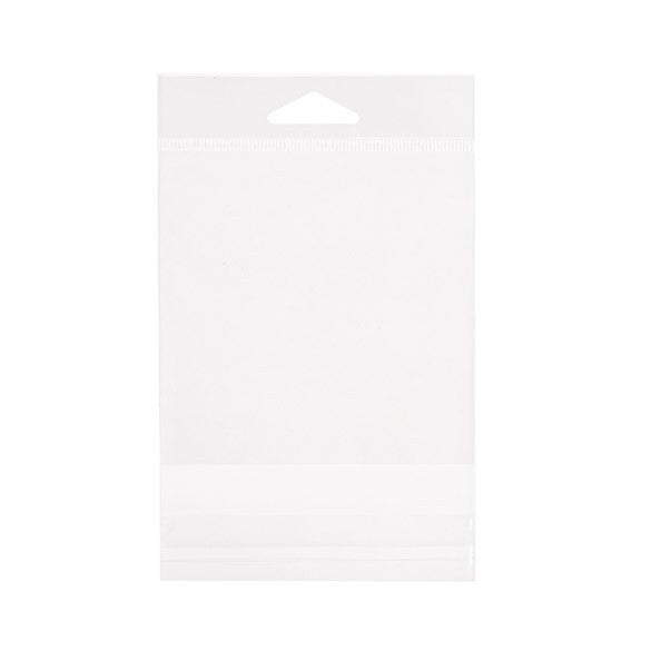 Sachet refermable à trou de suspension euro et transparence cristalline 10.2x10.2cm (500 pièces) [J6]