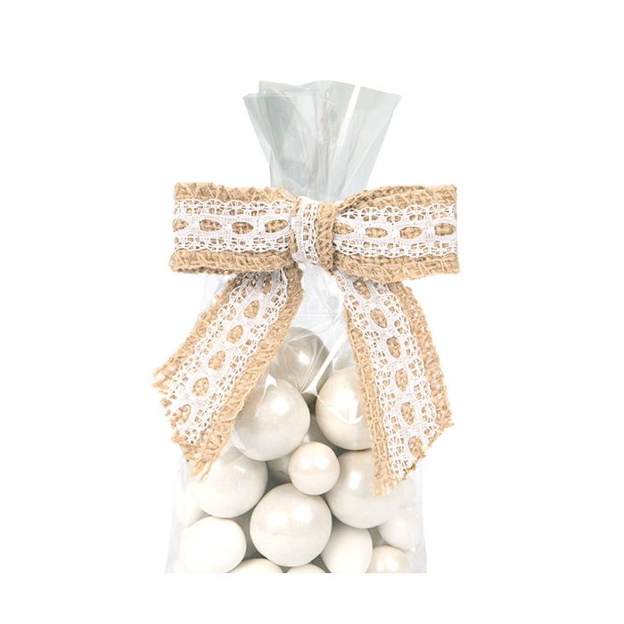 Noeuds pré-noués Jute 8,9 cm (25 pièces) [JBOWL]