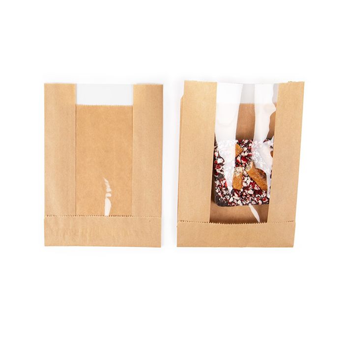 Sachets Kraft 11x2,9x15,2 cm Avec Soufflets Latéraux (100 pièces) [KBB7]