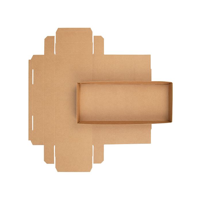 Base Boite Cadeau Kraft 12,7x3,8x30,5 cm (25 pièces) [KR12]
