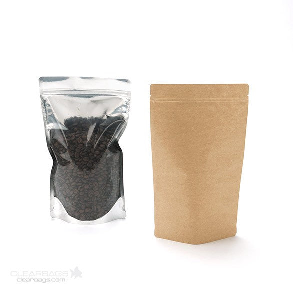 Doypack avec le dos en Kraft 17.1x8.9x28.5cm | 340g (100 pièces) [ZBGK4]