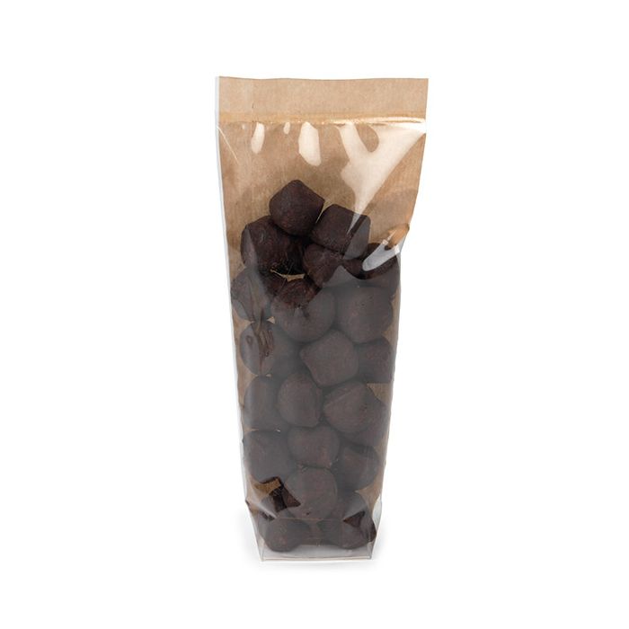 Sacs à fond plat en kraft avec insert en papier 5,1x4,4x21,6 cm (100 pièces) [FGKB20]