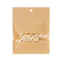 Kraft Bags Compostable 8.5x10.5cm with Window and Sealable