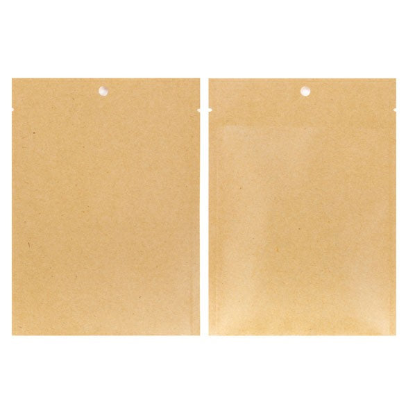 Sac en Kraft mate Thermoscellable 11,2x15,7cm (100 Pieces) [KHS46M]