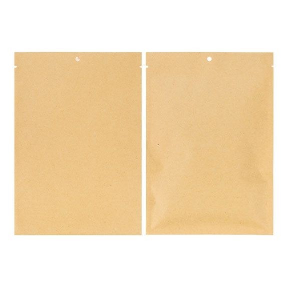 Sachet Kraft compostable et Thermoscellable ouvert 11,2x15,7cm (100 Pieces) [KHS46]