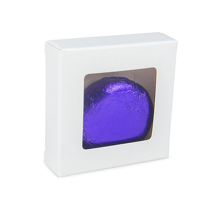 Boîte cadeau blanche, Boîte avec fenêtre 7x2.1x6.8 cm (25 pièces) [WKRGW319]