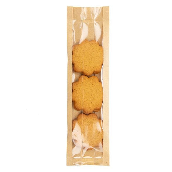 Sachet Kraft 7x5.1x25.4cm avec soufflet latéral (100 pièces) [KSG1]