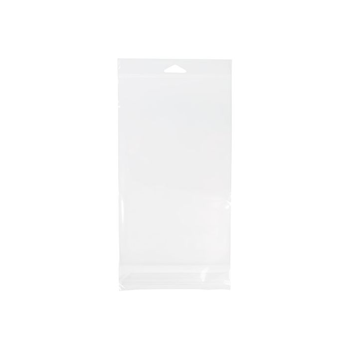 Sachet à trou de suspension euro à transparence cristalline 15.2x25.4cm (100 pièces) [LHB610]