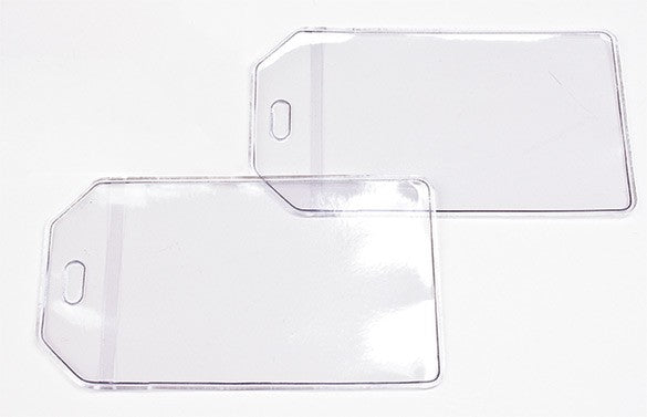 Housses pour étiquettes à bagage 7x10,5cm (100 pièces) [LUGTAG]