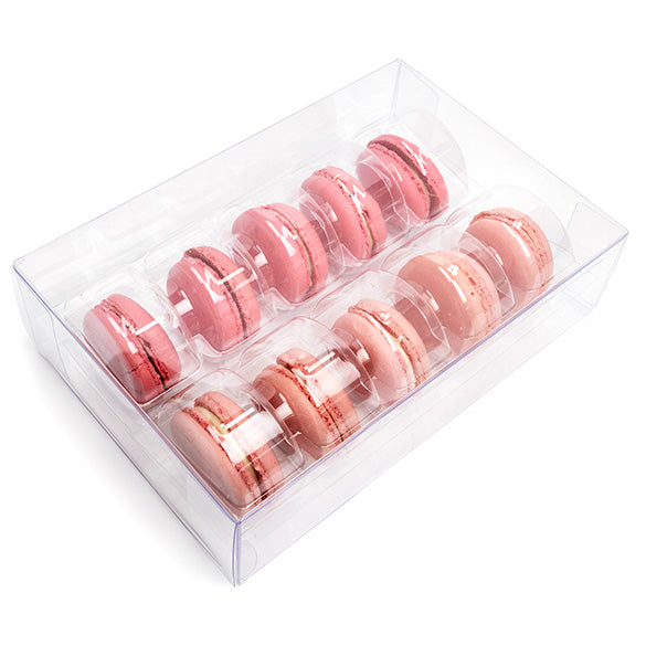 Boites à macarons, sachets de 10. 12.9 x 5.1 x 19.1cm (25 Pièces) [MBS2]