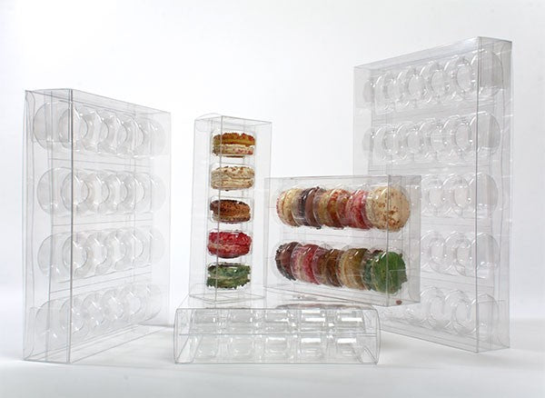 Alvéoles pour boites Macaron à transparence cristalline 32.3x18.7cm (10 pièces) [FPBI261]