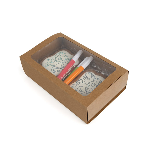 Boîtes en papier deux pièces kraft 21x12,7x5,7 cm (25 pcs) [MBS10K]