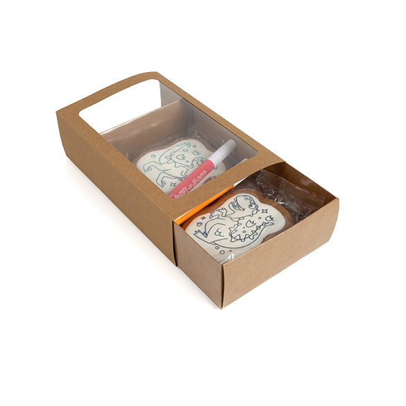 Boîtes en papier deux pièces kraft 21x12,7x5,7 cm (25 pcs) [MBS10K]