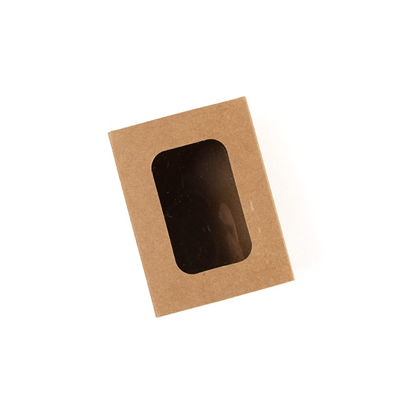 Boîtes en papier deux pièces kraft 9,5x6,4x5,7 cm (25 pcs) [MBS8K]