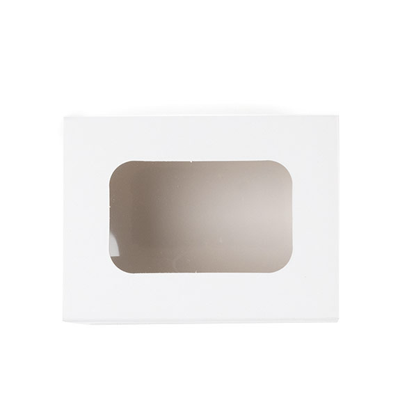 Boîtes en papier deux pièces blanc 9,5x6,4x5,7 cm (25 pcs) [MBS8W]