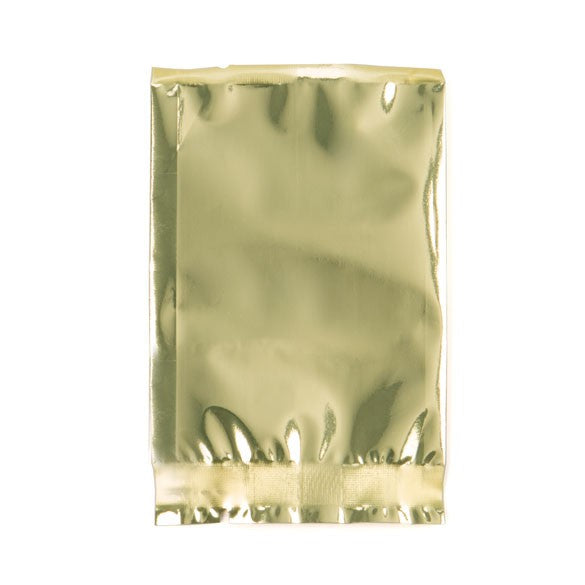 Sachet scellable à joint central laminé Qualité supérieure en or métallisé, 5x7.5cm (100 pièces) [SMB23SG]