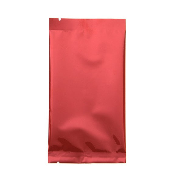 Sachet scellable à joint central laminé Qualité supérieure en rouge métallisé, 7.5x14 cm (100 pièces) [SVP35HR]