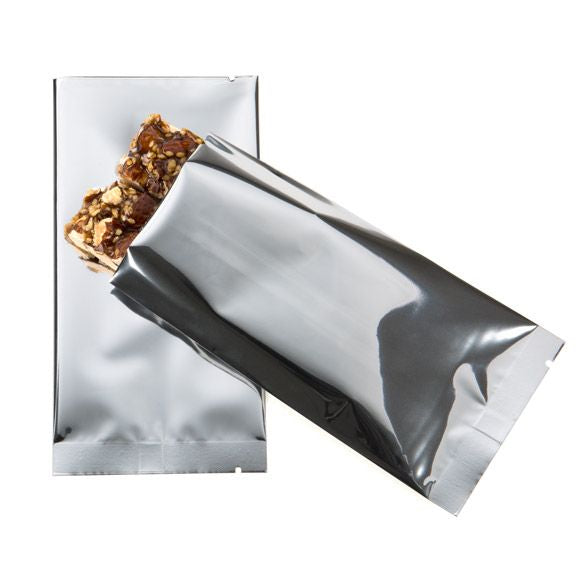 Sachet scellable à joint central laminé Qualité supérieure en argent métallisé 7.5x14 cm [SVP35HS] (100 pièces)
